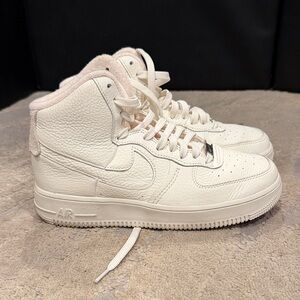 Nike Air Force 1 Sculpt High White Pale Vanilla W size 8.5 in EUC